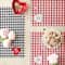 DII® Love and Xoxo Checkers Embellished Placemats (Set of 4)